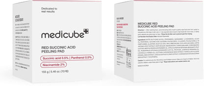 Medicube Red Succinic Acid Peeling Pad | Red Succinic Acid Panthenol Pads