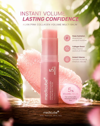 PDRN Pink Collagen Volume Multi Balm 10G 5% Volufiline Anti-Aging Stick
