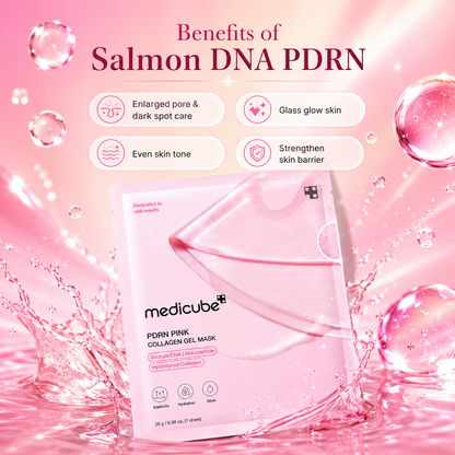 Salmon DNA PDRN Pink Collagen Gel Mask (4 Pack)