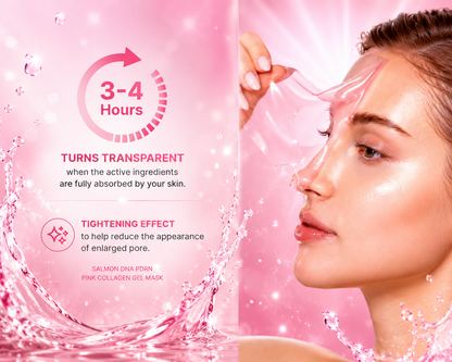 Salmon DNA PDRN Pink Collagen Gel Mask (4 Pack)